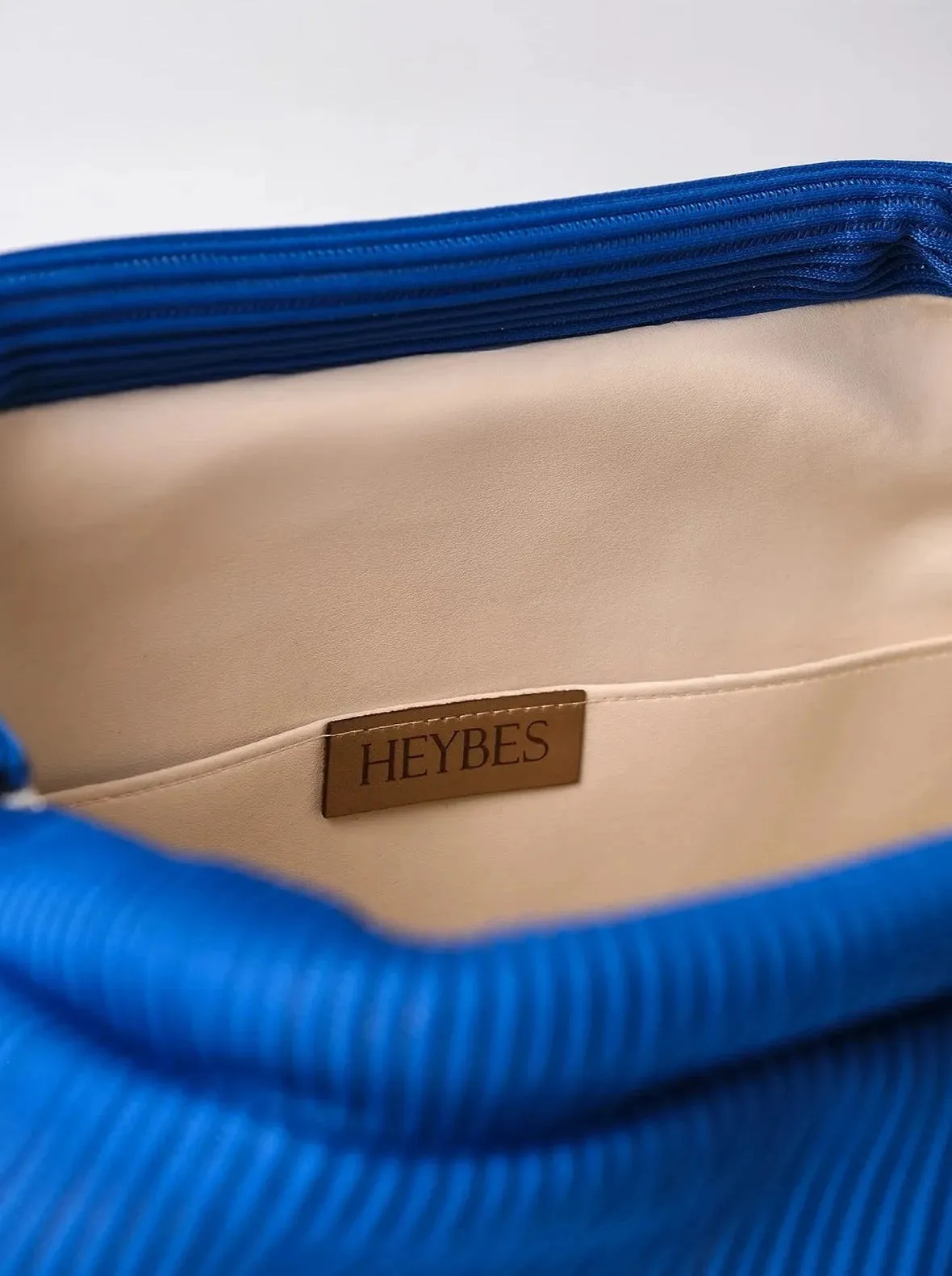 Elegant Yellow Pleated Clutch Handbag