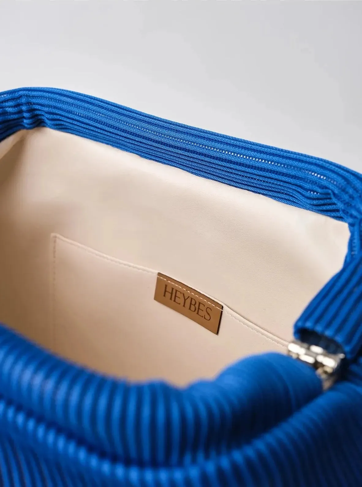 Elegant Yellow Pleated Clutch Handbag