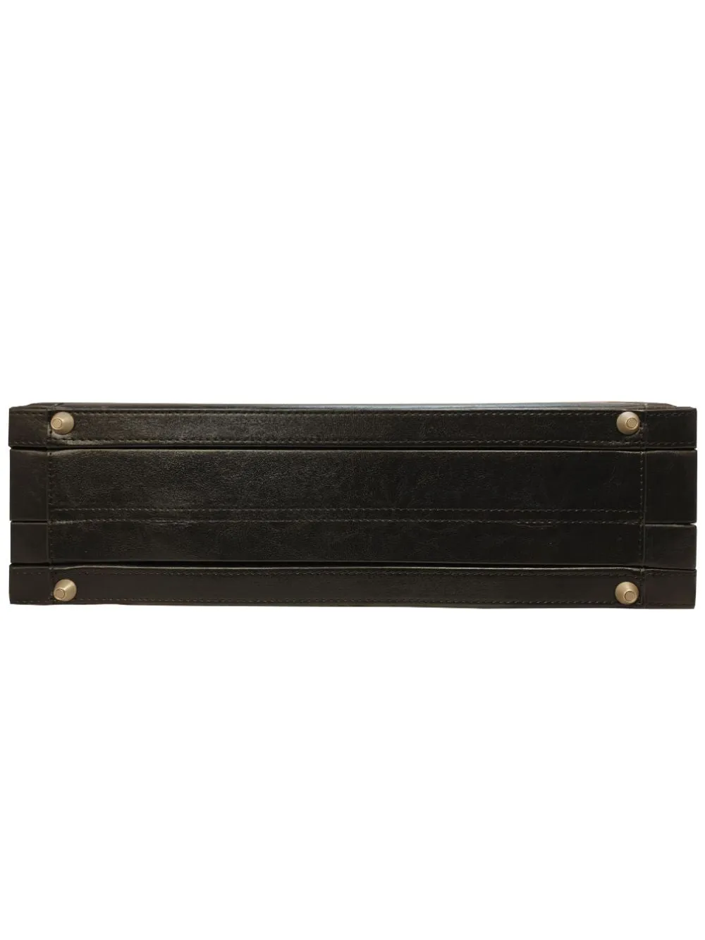 Expandable Pu Leather Large Briefcase, With Double Combination Locks