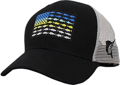 Fish Flag Trucker Hat by Funky Junque
