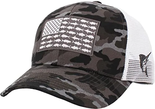 Fish Flag Trucker Hat by Funky Junque