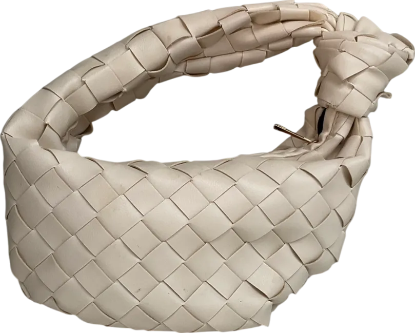 Glamorous Mini Grab Bag In Cream Woven