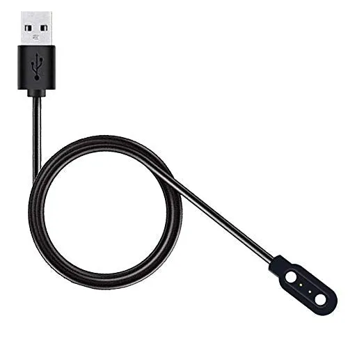 GO SHOPS USB Fast W26 Cable, Watch Charger Magnetic 2 pin, Watch Charger, Boat Storm Smartwatch Adapter Length 45 cm for Smart Watch (Charge only)