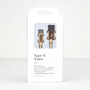 Gold Type C Cable