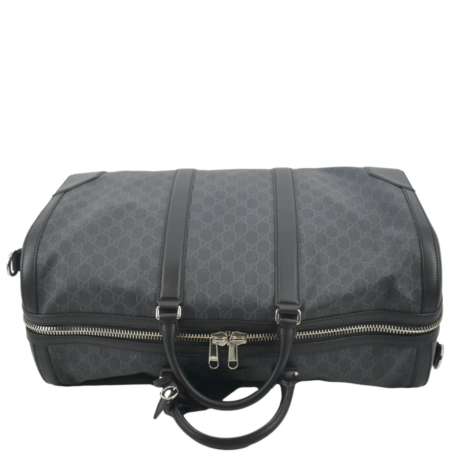 GUCCI Carry-on GG Supreme Canvas Duffle Bag Black 478323