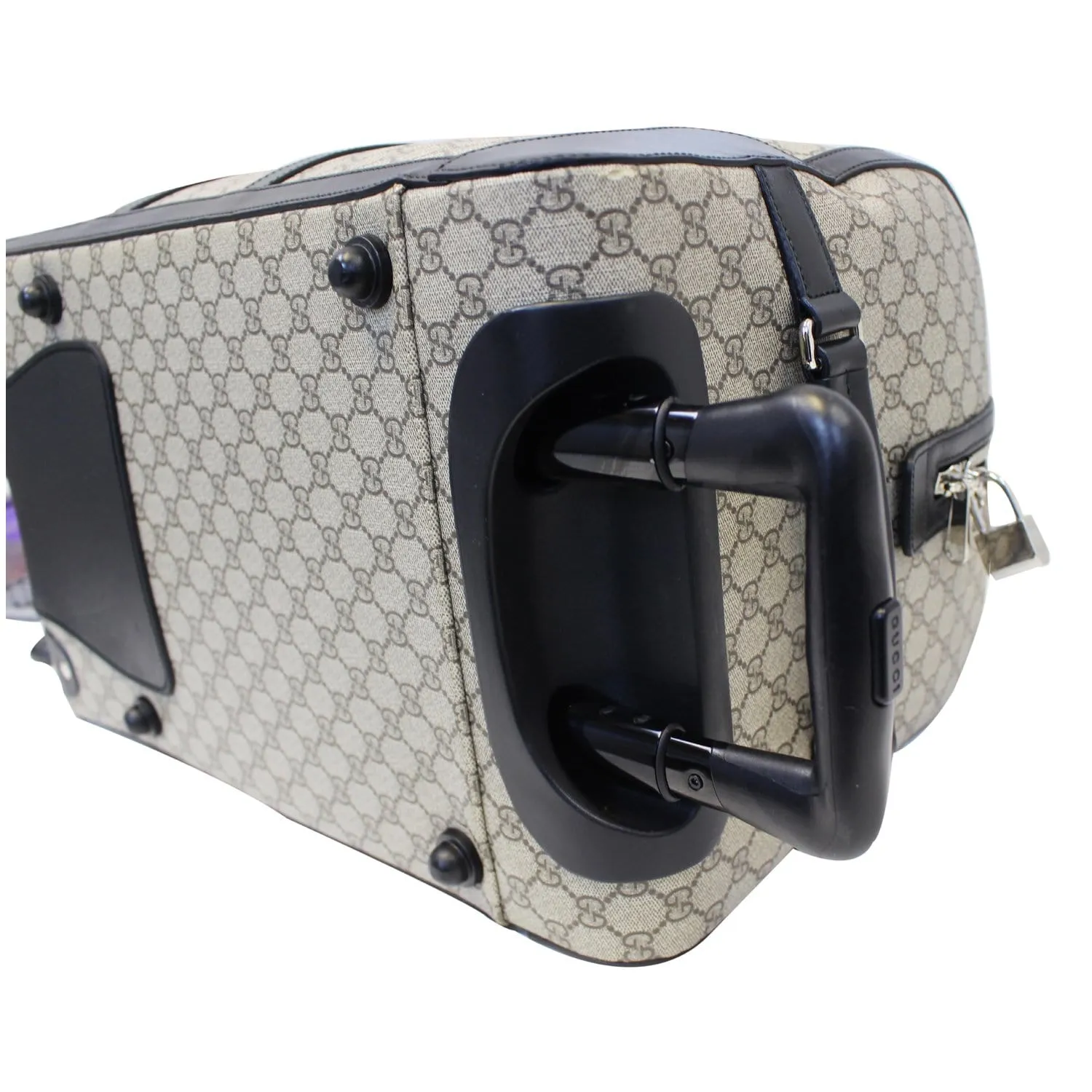 GUCCI GG Supreme Duffle Carry-on Bag 406382 Beige