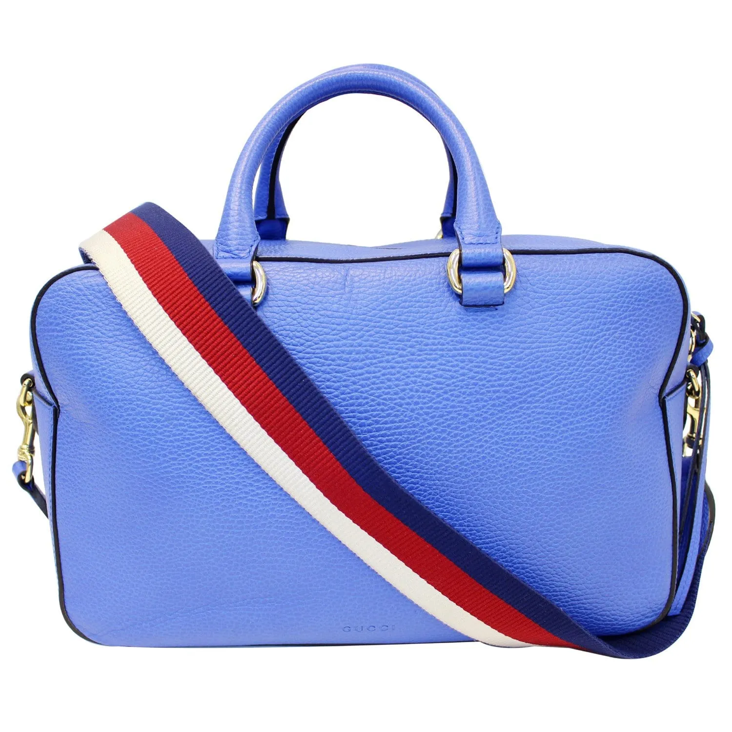 GUCCI Le Marche des Merveilles Tiger Print Pebbled Leather Boston Bag