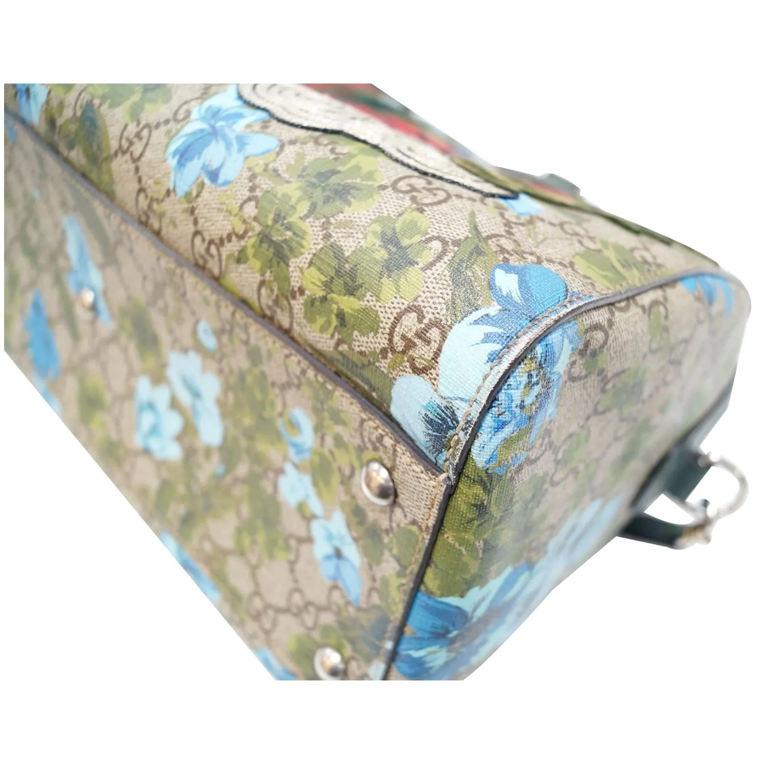 GUCCI Linea A Butterfly Embroidered Boston Shoulder Bag