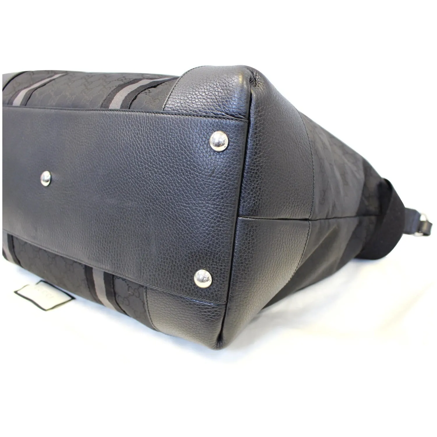 Gucci Nylon GG Guccissima XL Travel Duffle Luggage Bag 449180