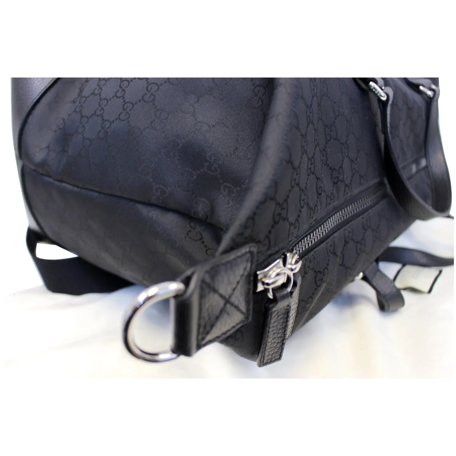 Gucci Nylon GG Guccissima XL Travel Duffle Luggage Bag 449180