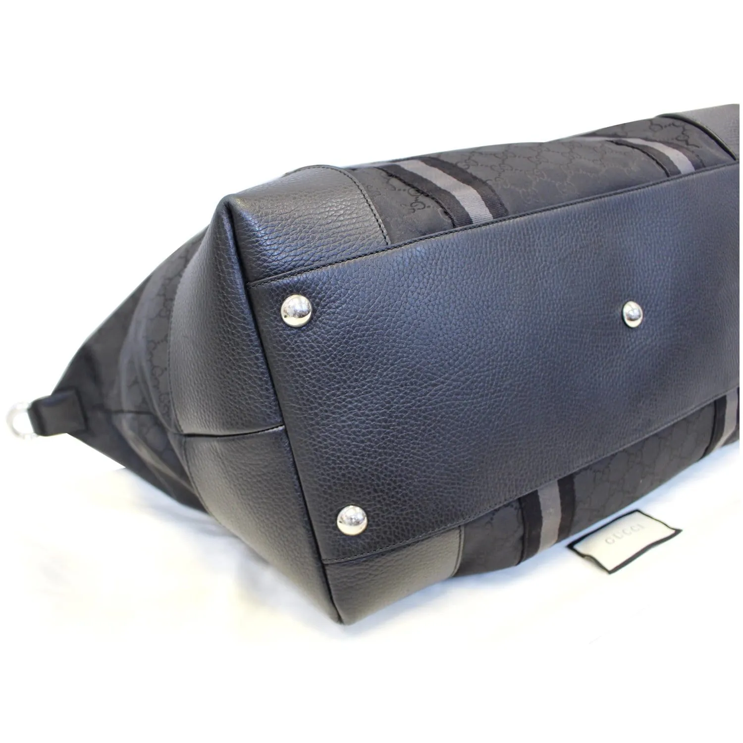Gucci Nylon GG Guccissima XL Travel Duffle Luggage Bag 449180