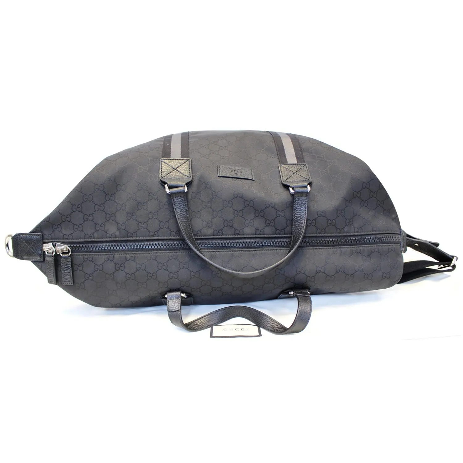 Gucci Nylon GG Guccissima XL Travel Duffle Luggage Bag 449180