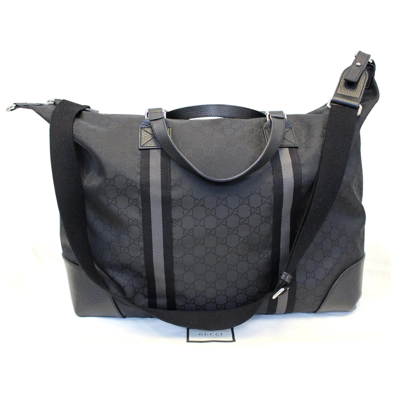 Gucci Nylon GG Guccissima XL Travel Duffle Luggage Bag 449180
