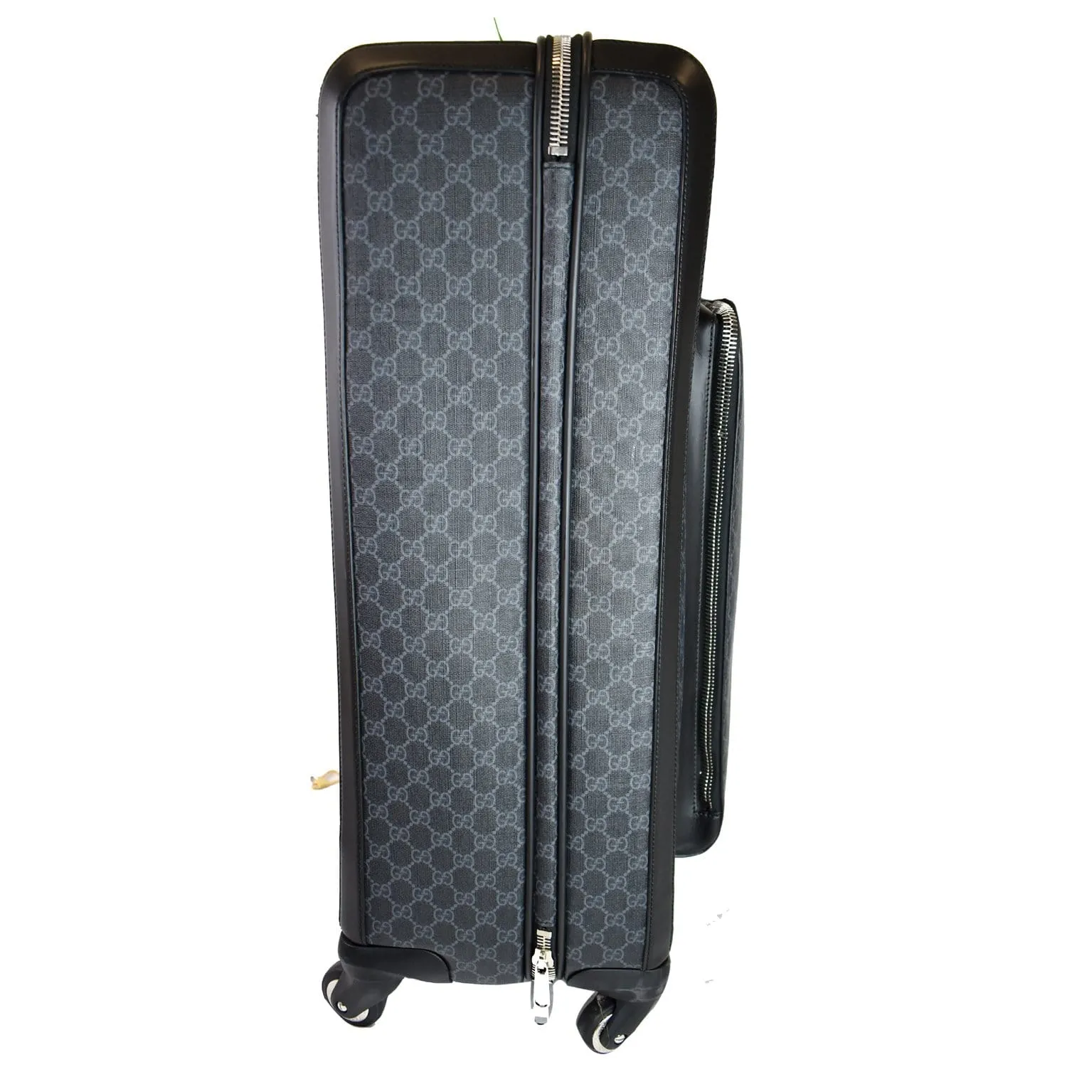 GUCCI Supreme Monogram Large Four Wheel Suitcase Travel Bag Black 474349