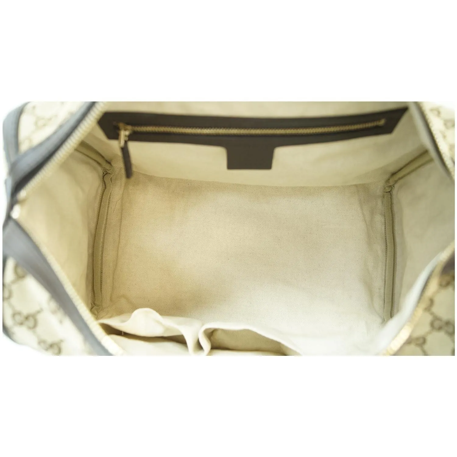 GUCCI Vintage Web Original GG Boston Bag Beige 247205