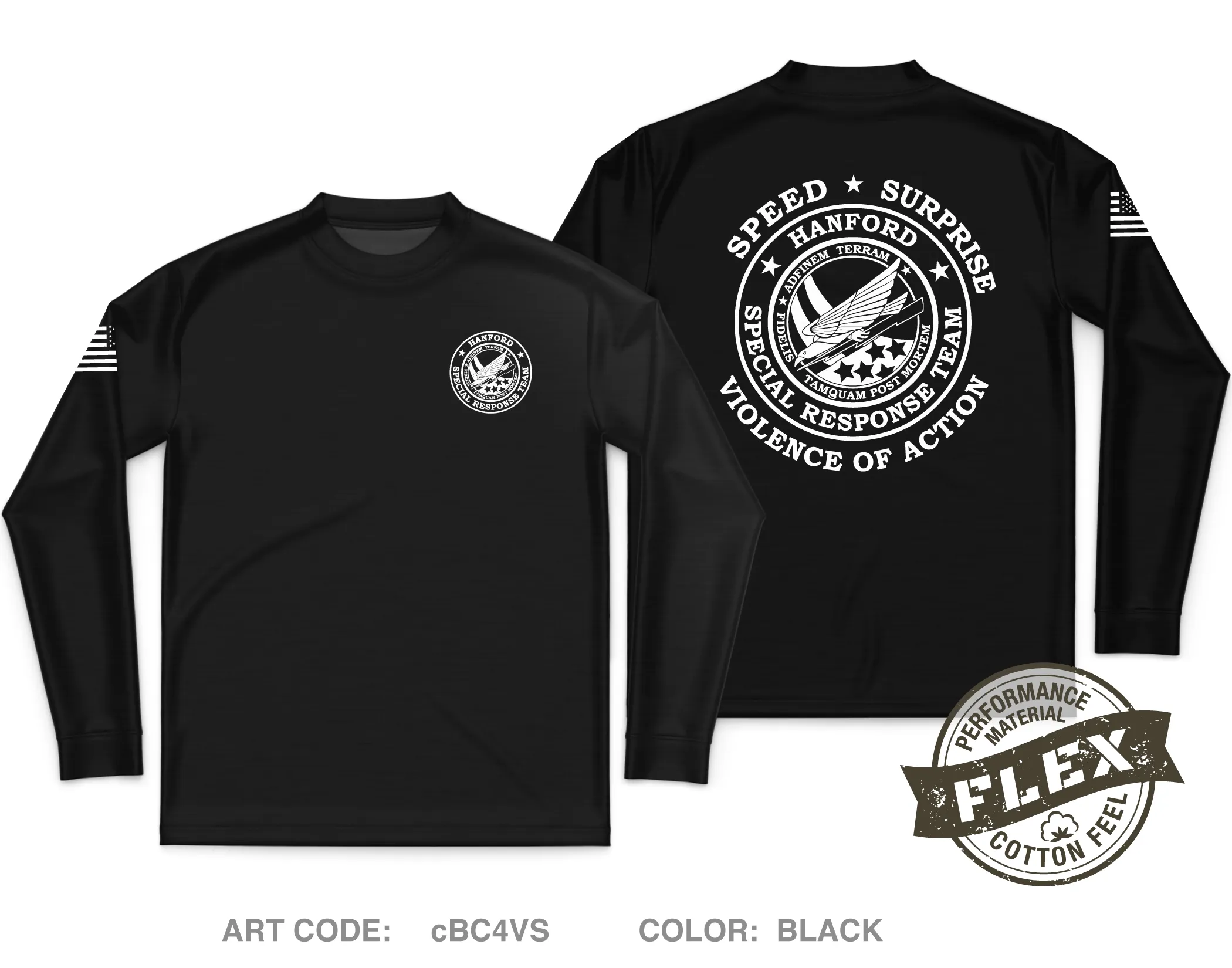 HANFORD PATROL SRT Store 1 Core Men's LS Flex Performance Tee - cBC4VS