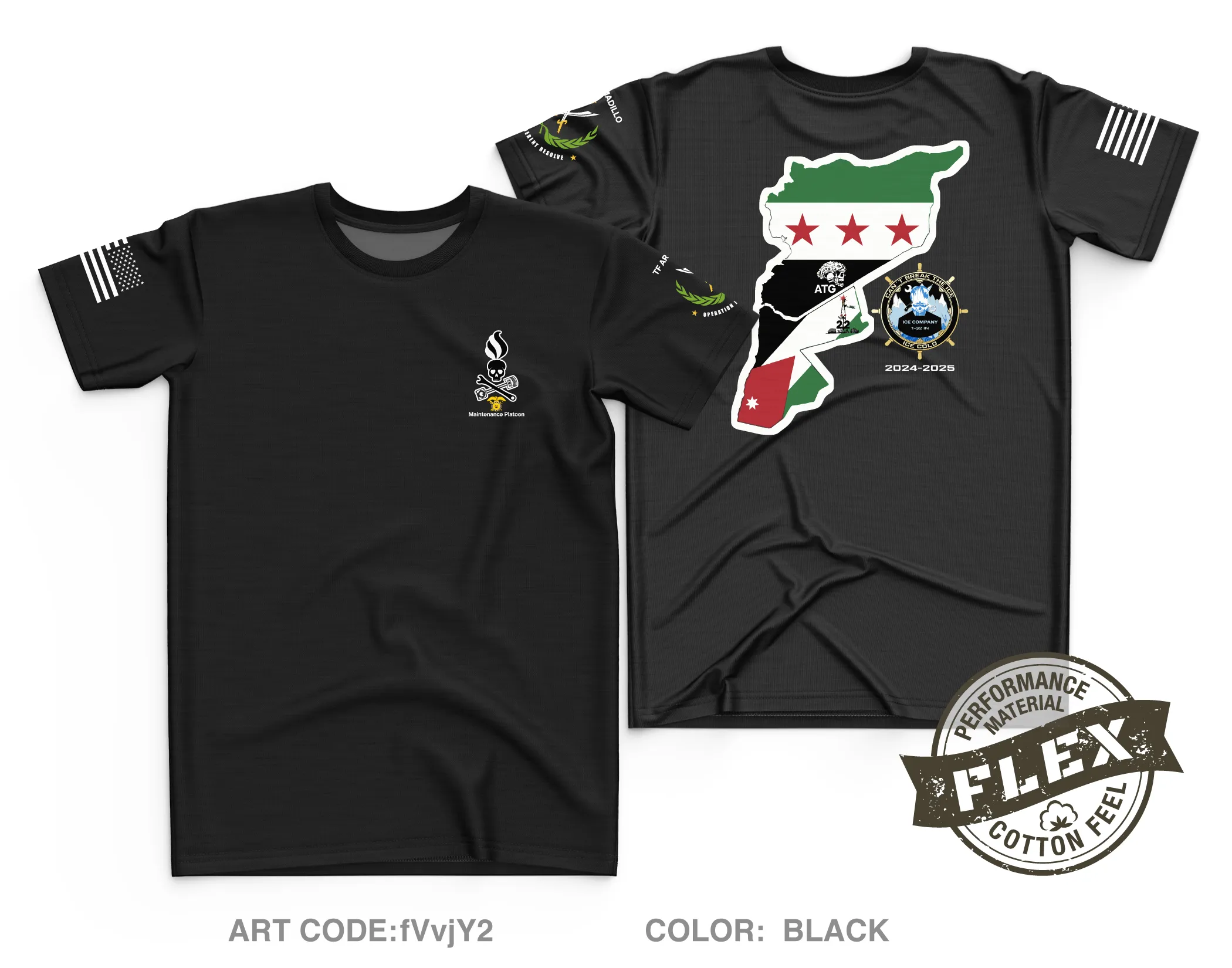 Ice FSC, 1-32 IN BN, 1 BCT, 10 MTN DIV Core Men's SS Flex Performance Tee - fVvjY2