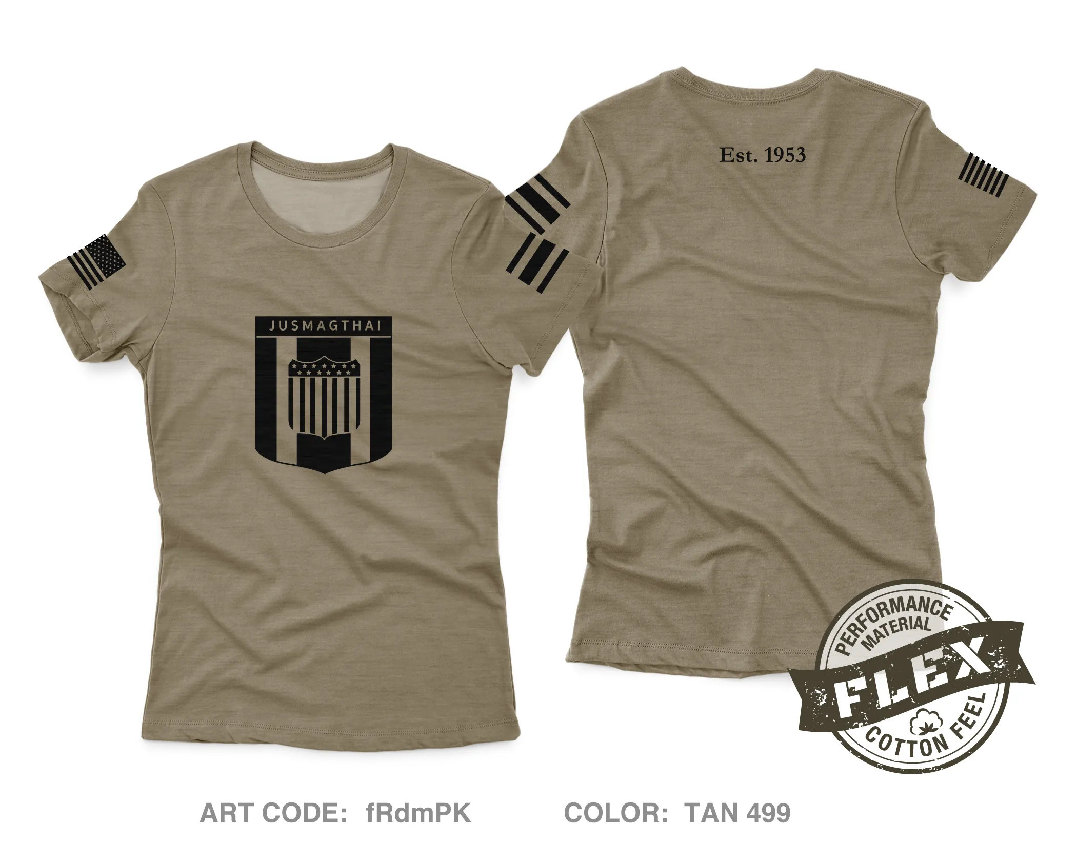 JUSMAGTHAI Women's SS Flex Performance Tee - fRdmPK