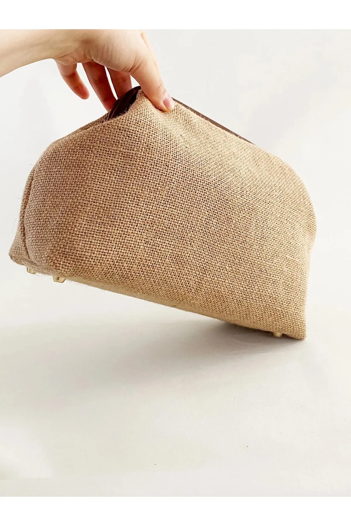Jute Straw Clutch Bag
