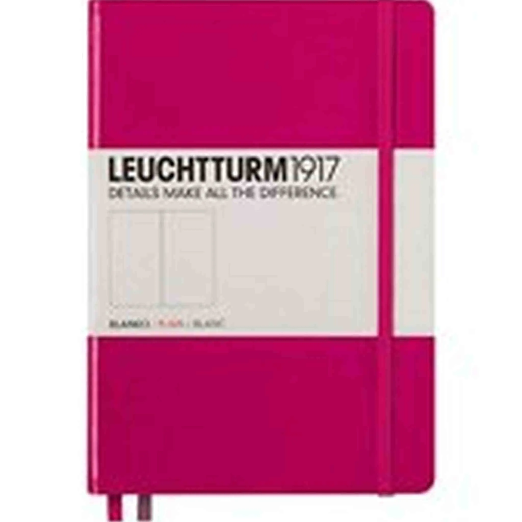 LEUCHTTURM1917 - Medium A5 Plain Hardcover Notebook (Berry) - 251 Numbered Pages