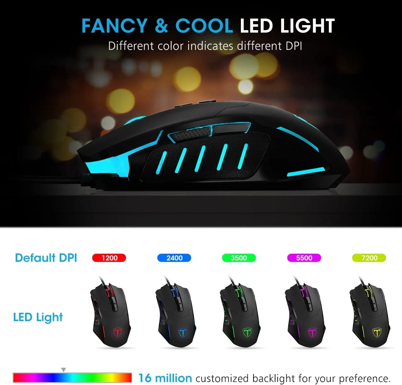 Lizsword Wired Gaming Mouse [Breathing RGB LED]   Accutime Kids Marvel Spider-Man Educational Touchscreen Smart Watch, Red