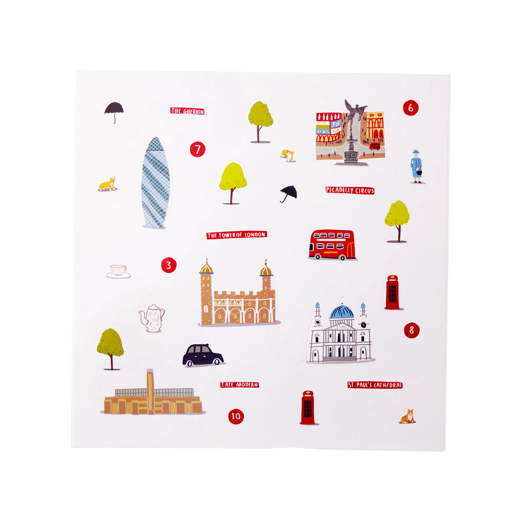 London Waterproof Reusable Sticker Play Set, Educational