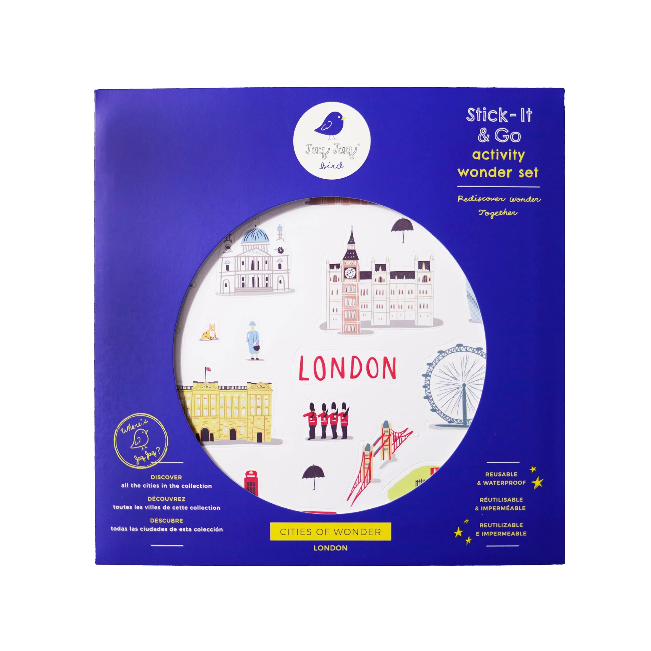 London Waterproof Reusable Sticker Play Set, Educational