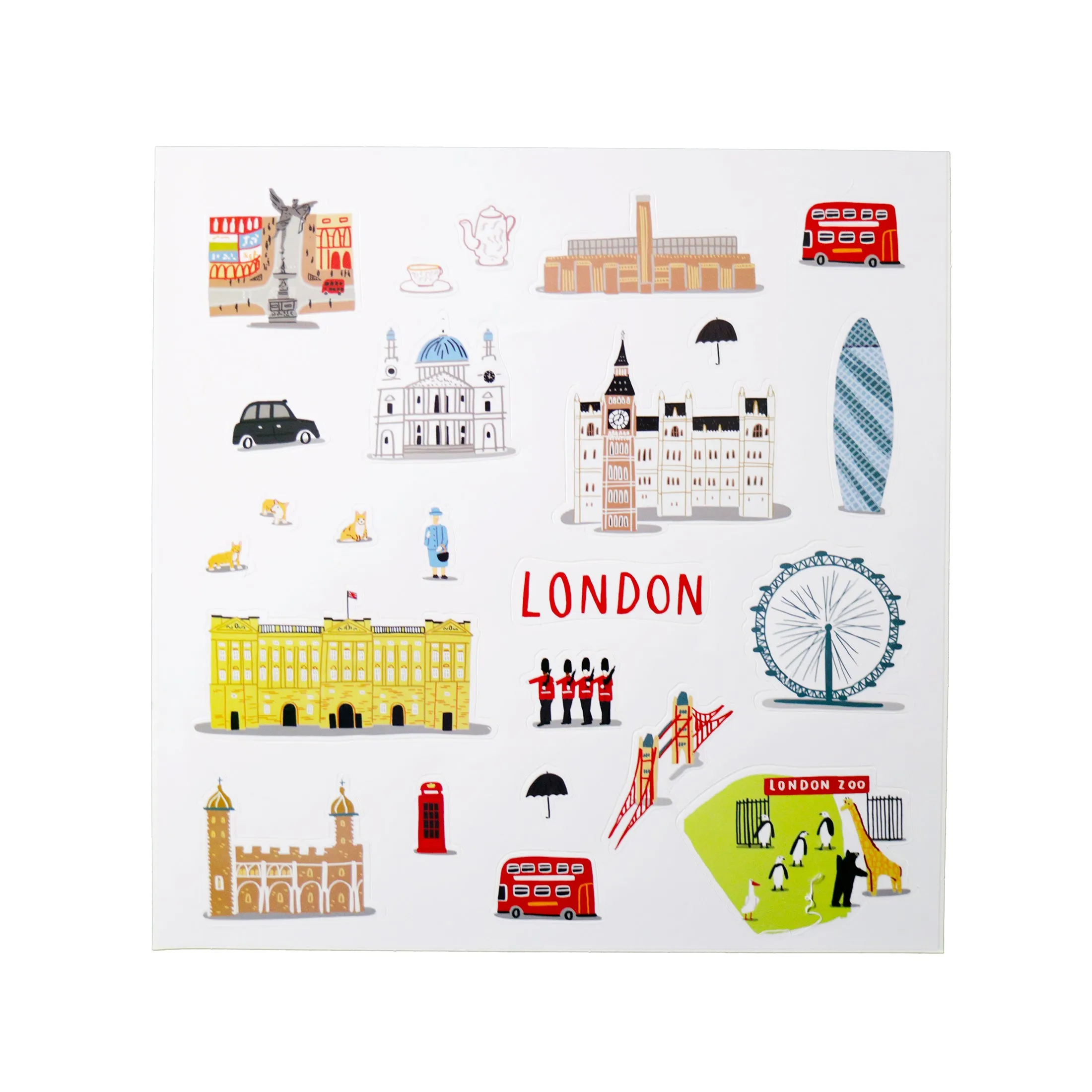 London Waterproof Reusable Sticker Play Set, Educational