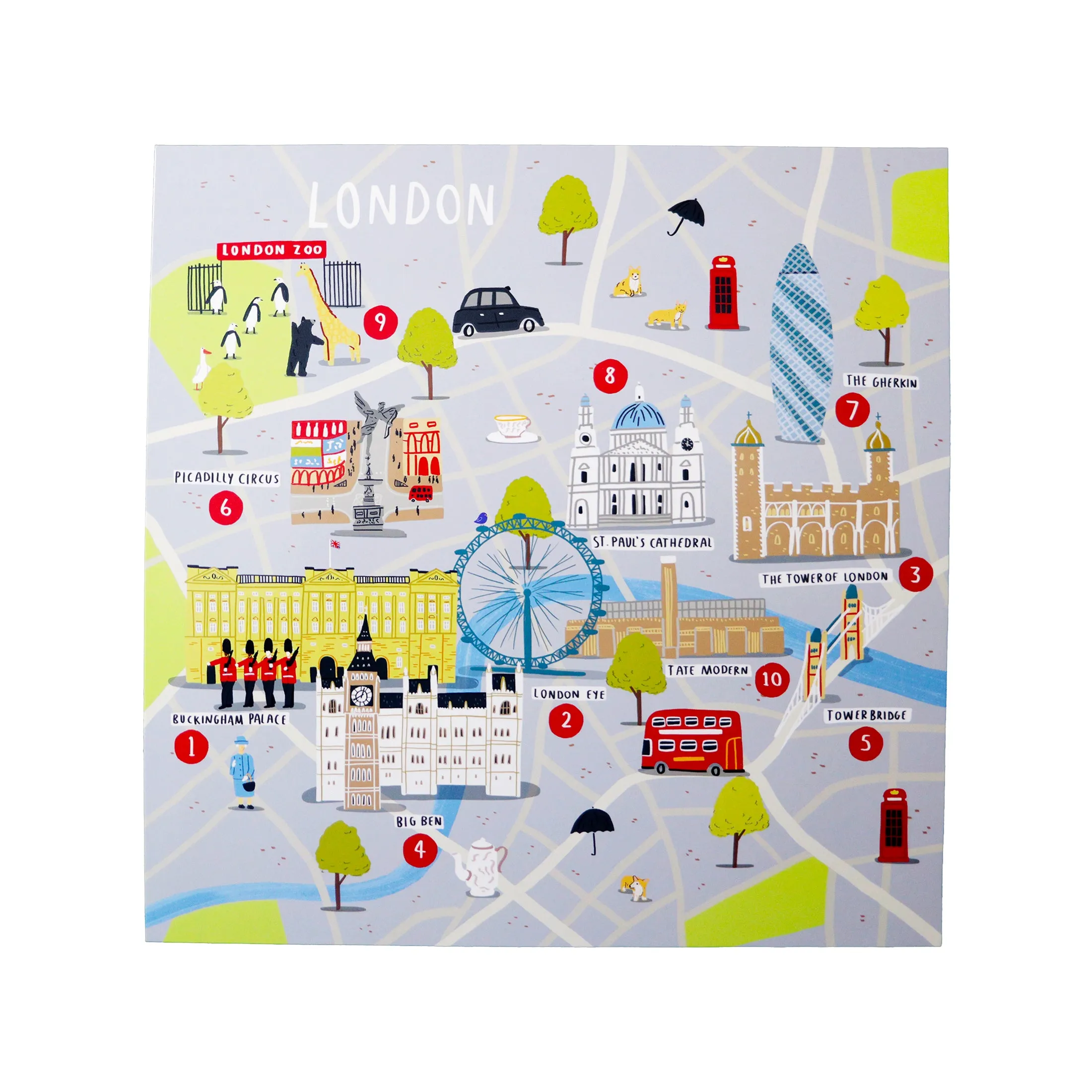 London Waterproof Reusable Sticker Play Set, Educational