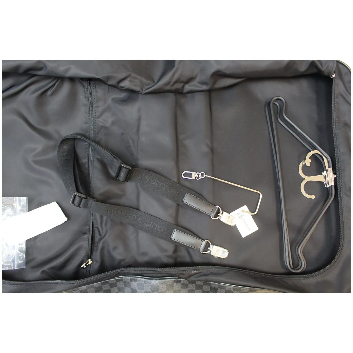 LOUIS VUITTON 3 Hangers Damier Graphite Garment Bag Black - 15% OFF