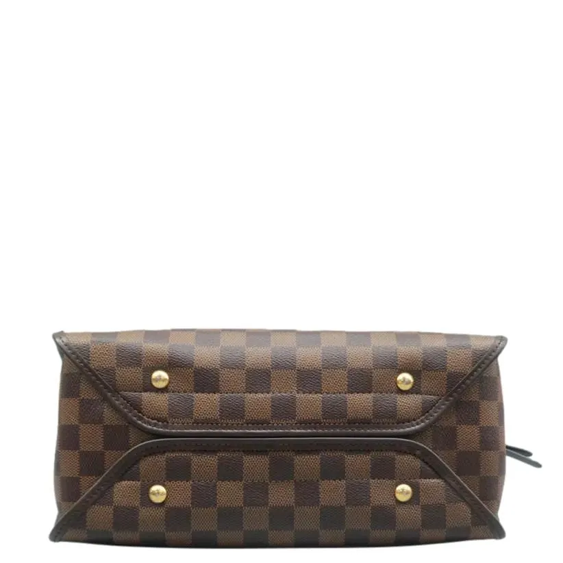 LOUIS VUITTON Duomo Damier Ebene Crossbody Bag Brown