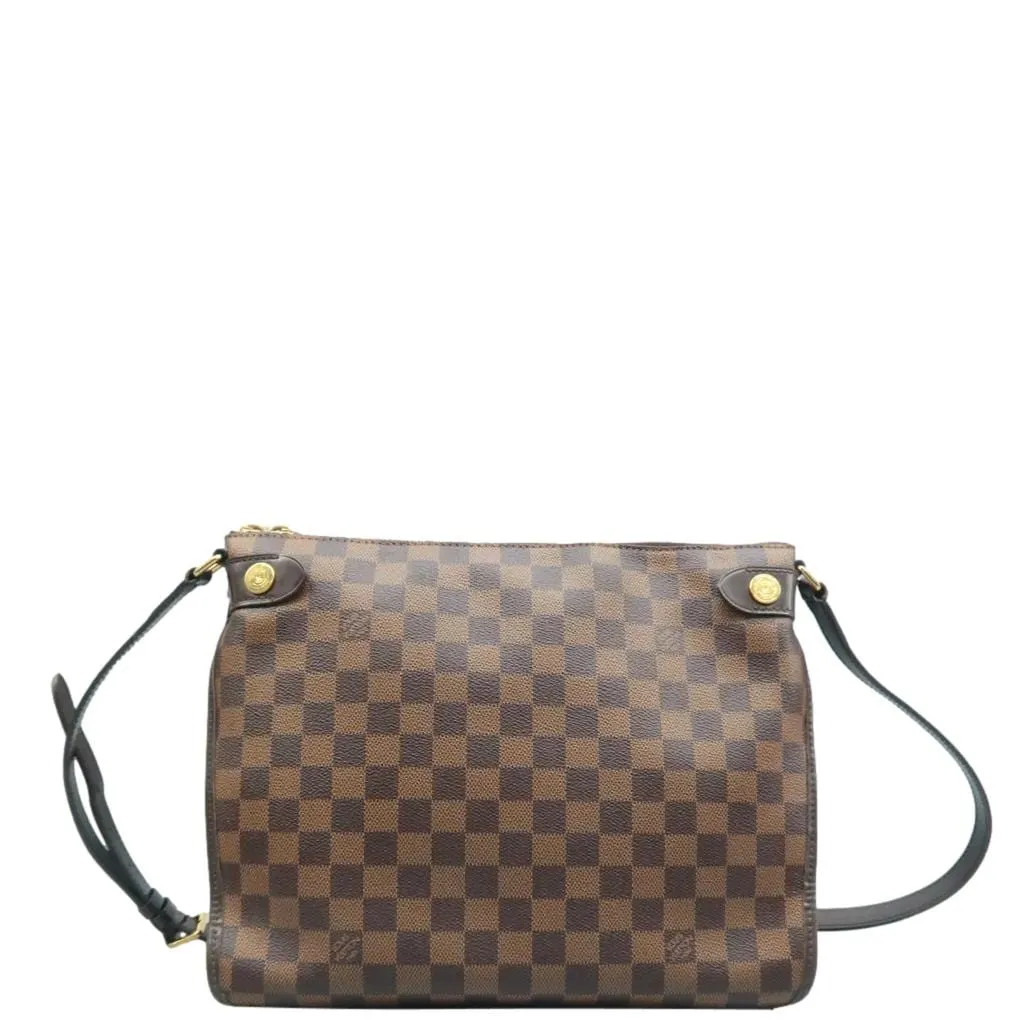 LOUIS VUITTON Duomo Damier Ebene Crossbody Bag Brown