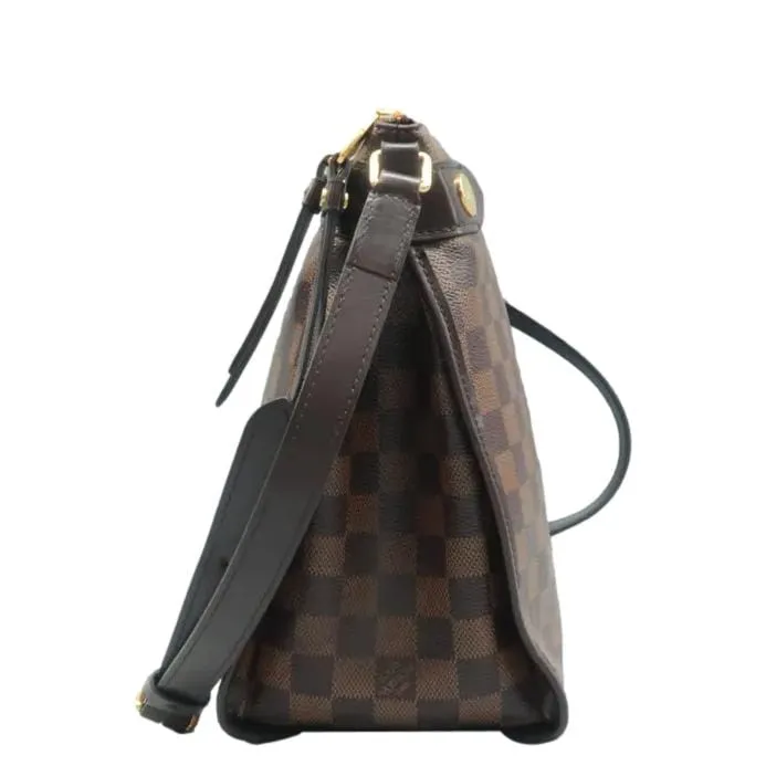 LOUIS VUITTON Duomo Damier Ebene Crossbody Bag Brown