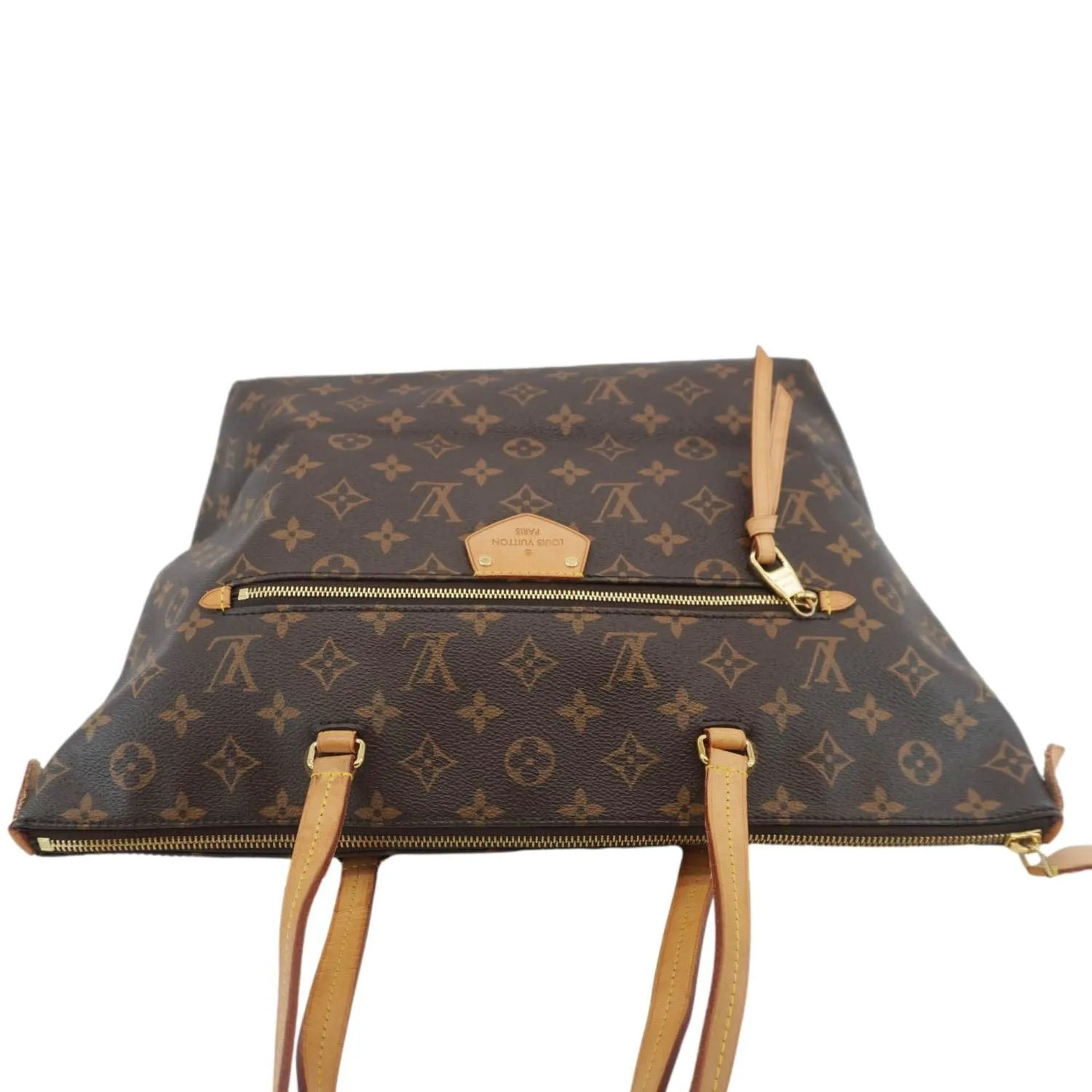 LOUIS VUITTON Iena PM Monogram Canvas Shoulder Bag Brown