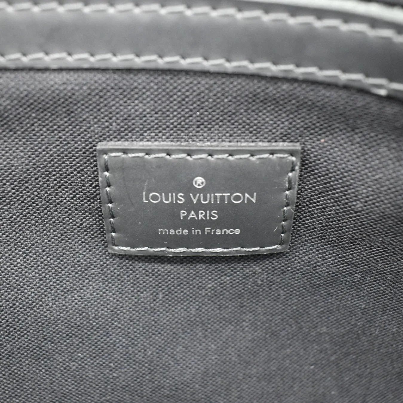 LOUIS VUITTON Keepall 45 Bandouliere Damier Graphite Travel Bag Black