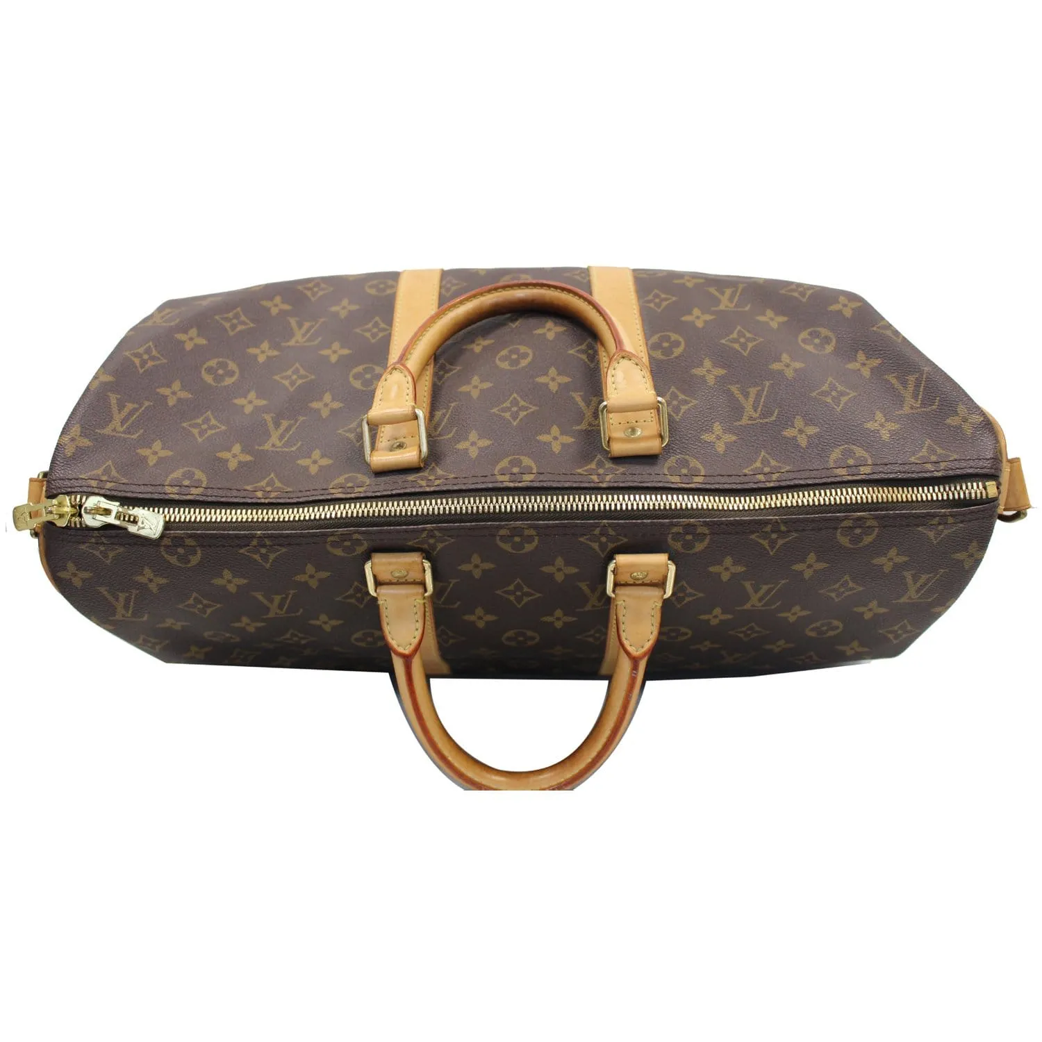 LOUIS VUITTON Keepall 45 Bandouliere  Monogram Canvas Travel Bag Brown - 15% OFF
