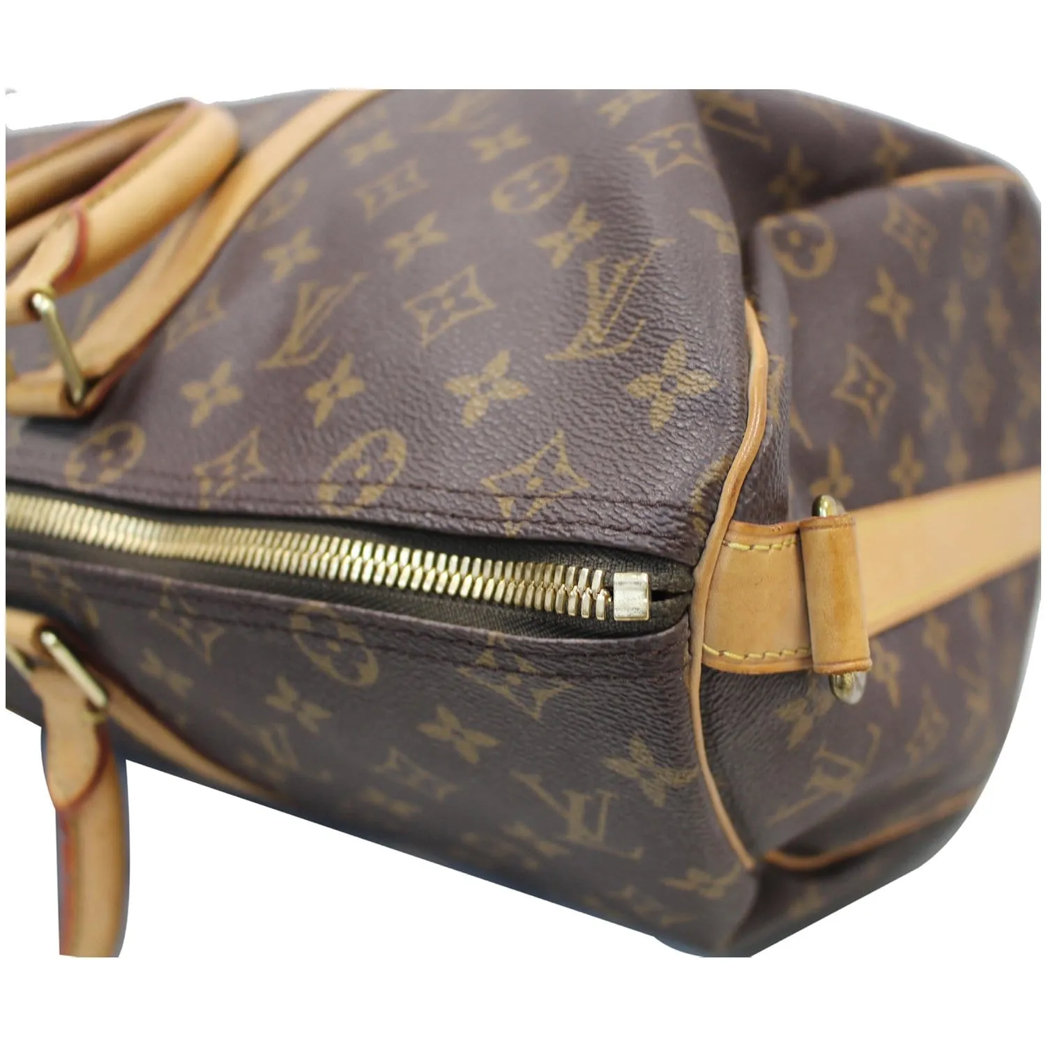 LOUIS VUITTON Keepall 45 Bandouliere  Monogram Canvas Travel Bag Brown - 15% OFF
