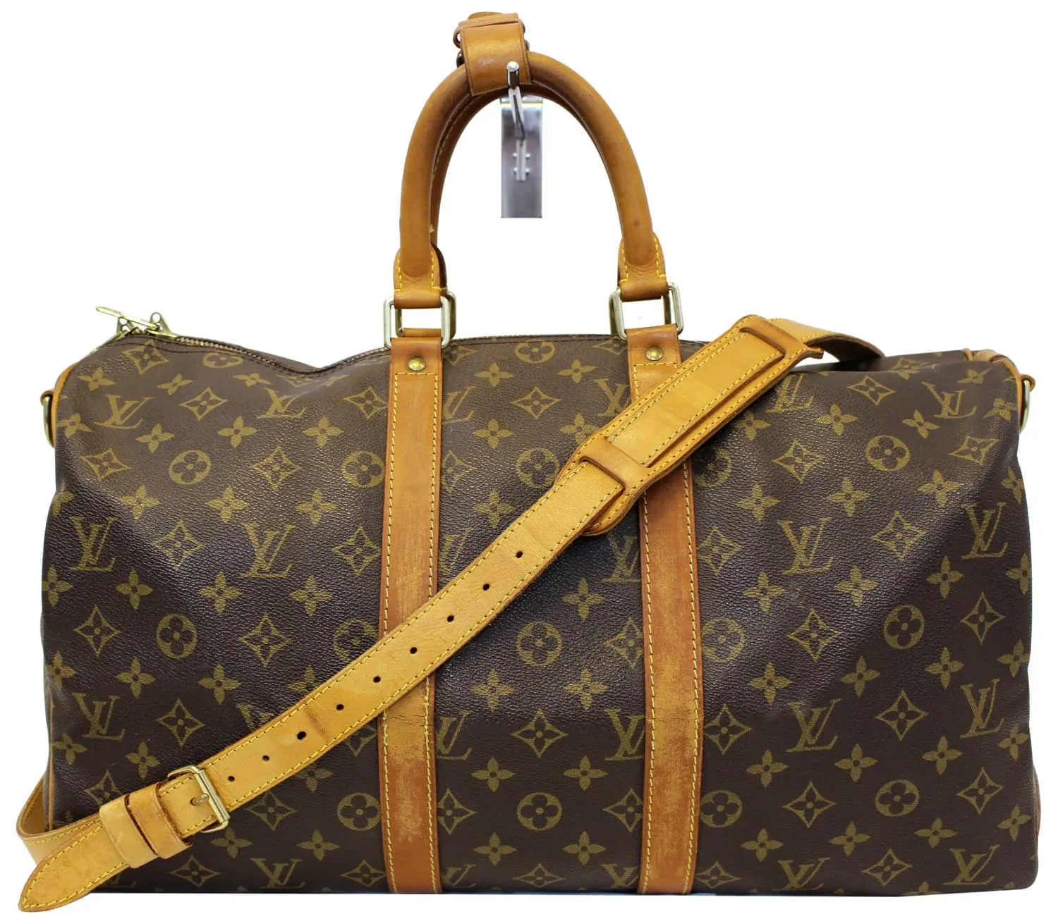 LOUIS VUITTON Keepall 45 Monogram  Bandouliere Duffle Travel Bag