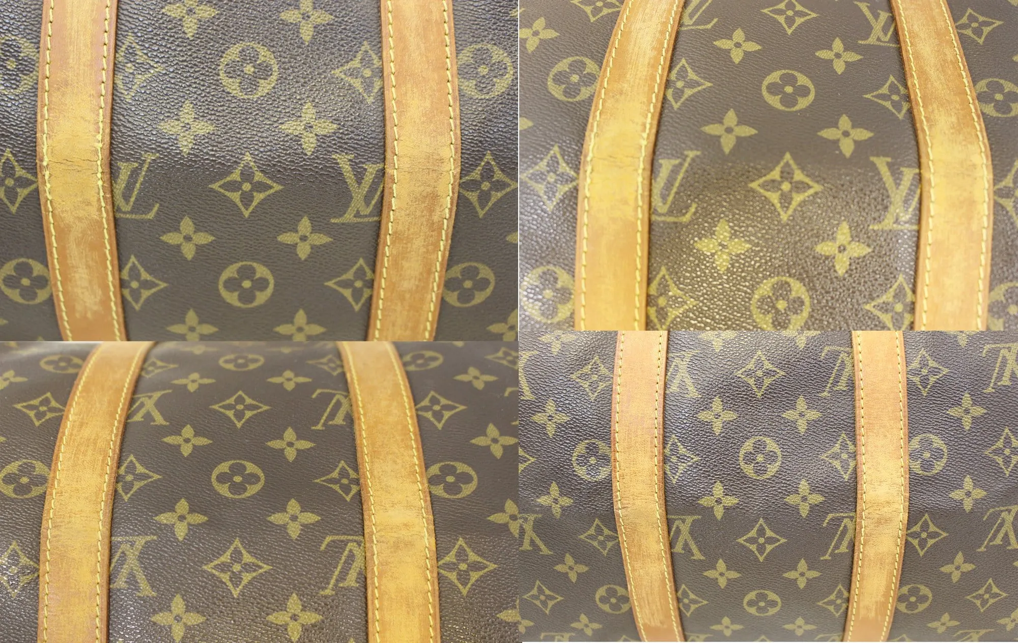 LOUIS VUITTON Keepall 45 Monogram  Bandouliere Duffle Travel Bag