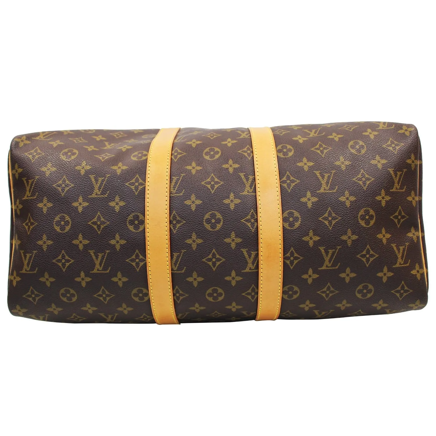 LOUIS VUITTON Keepall 45 Monogram Canvas Travel Bag Brown