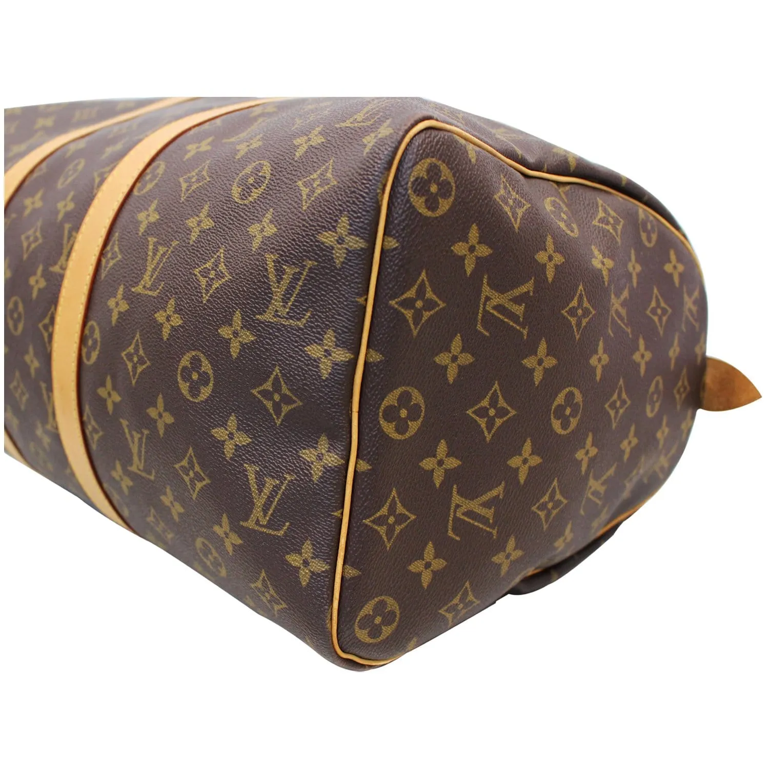 LOUIS VUITTON Keepall 45 Monogram Canvas Travel Bag Brown