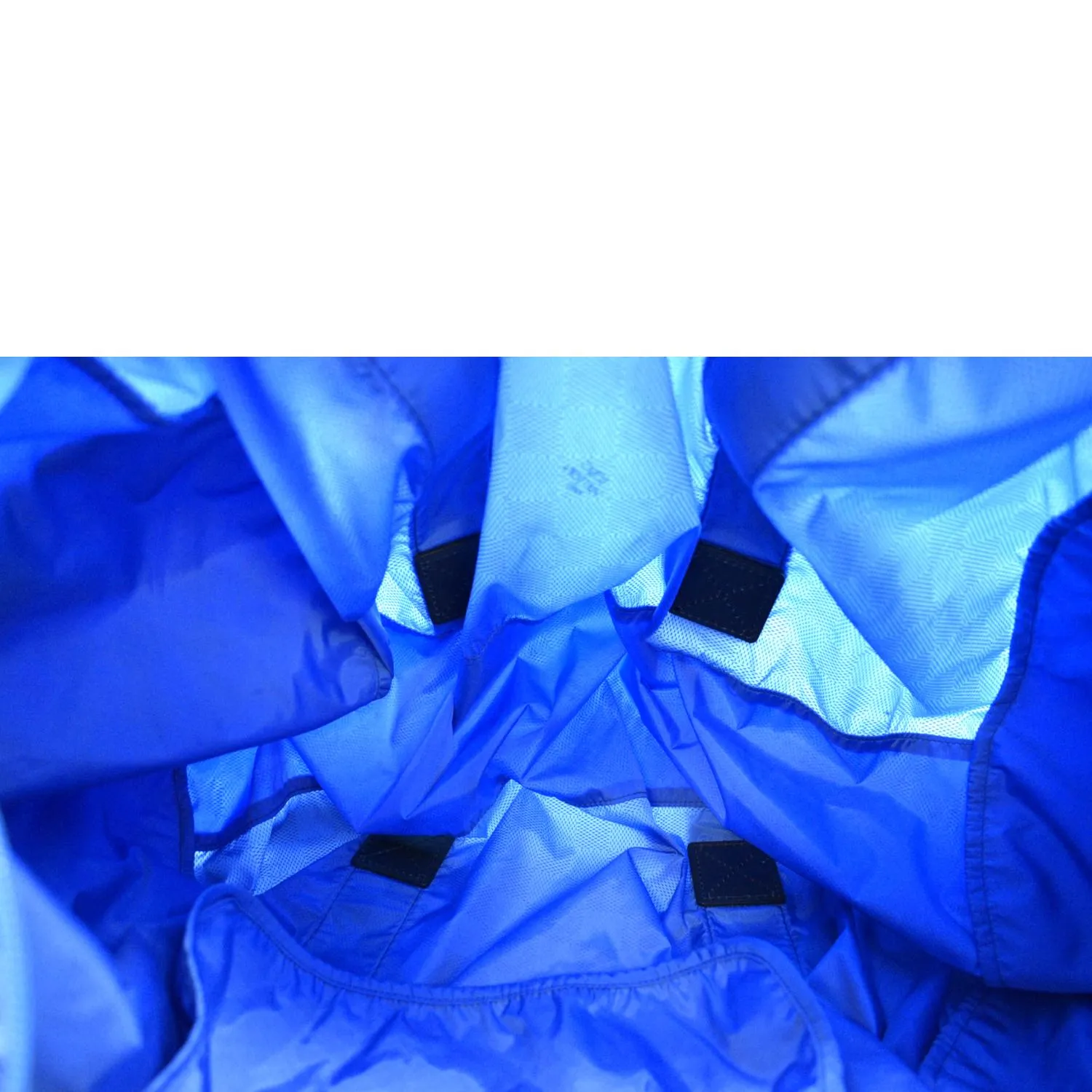LOUIS VUITTON  Keepall 50 Adventure Practical Nylon Damier Masai Duffle Travel Bag Blue - Final Sale