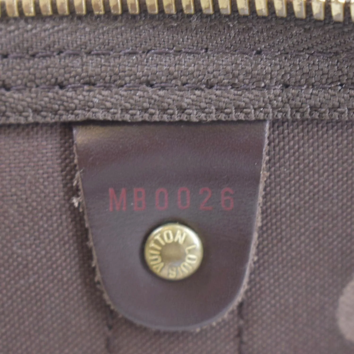 LOUIS VUITTON Keepall 50 Damier Ebene Travel Bag Brown