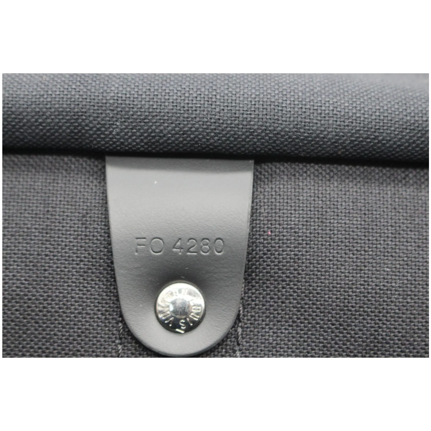 LOUIS VUITTON Keepall 55 Bandouliere Monogram Eclipse Travel Bag Black