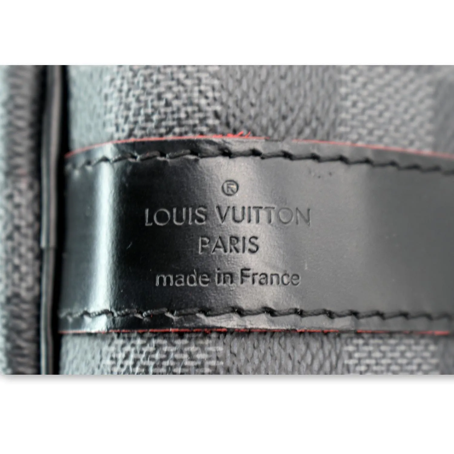 LOUIS VUITTON Keepall 55 Damier Graphite Bandouliere Travel Bag Black