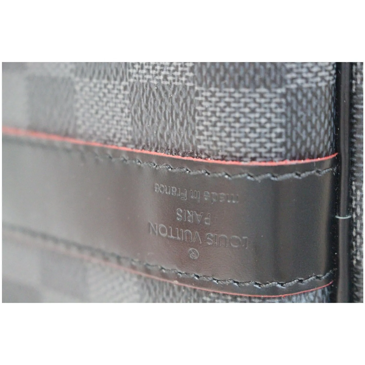 LOUIS VUITTON Keepall 55 Damier Graphite Bandouliere Travel Bag Black