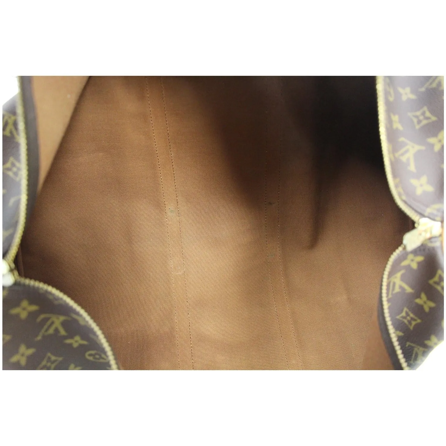 LOUIS VUITTON Keepall 55 Monogram Canvas Travel Bag Brown