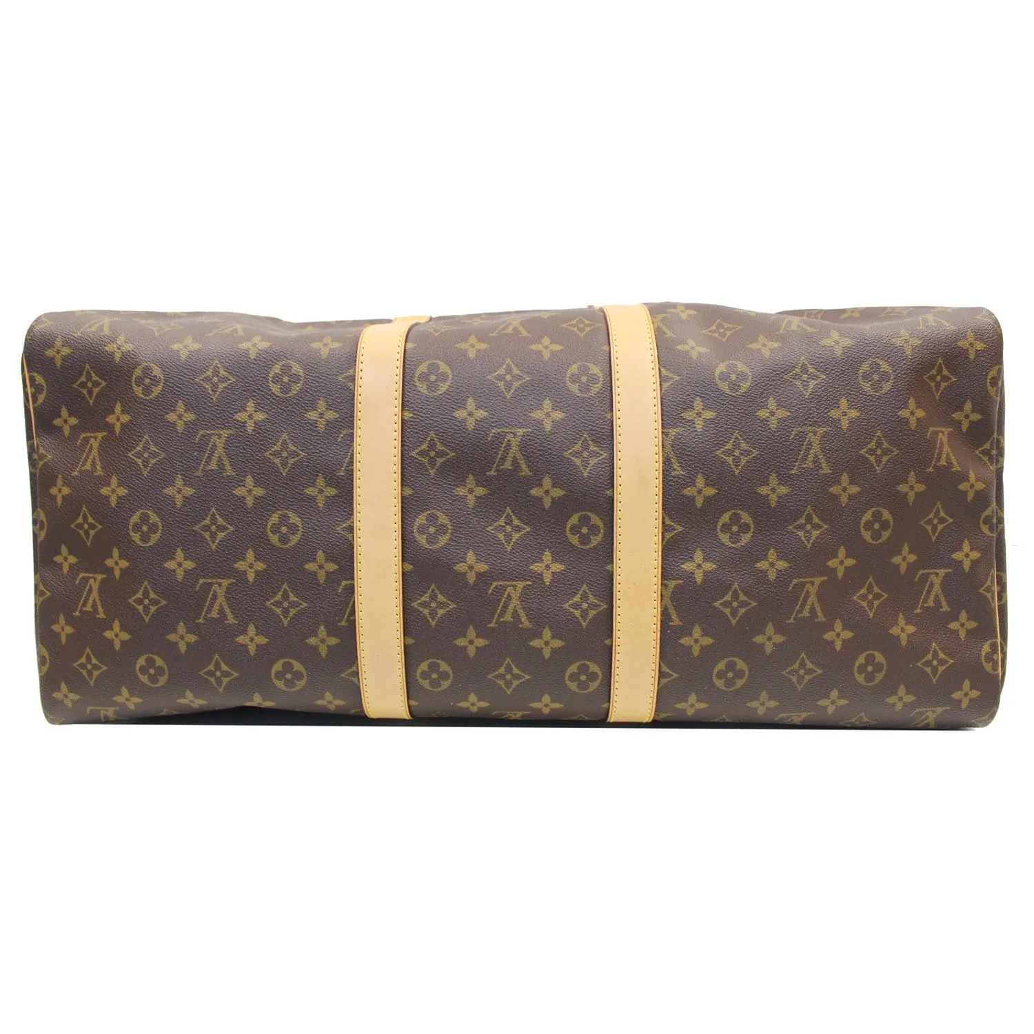 LOUIS VUITTON Keepall 55 Monogram Canvas Travel Bag Brown