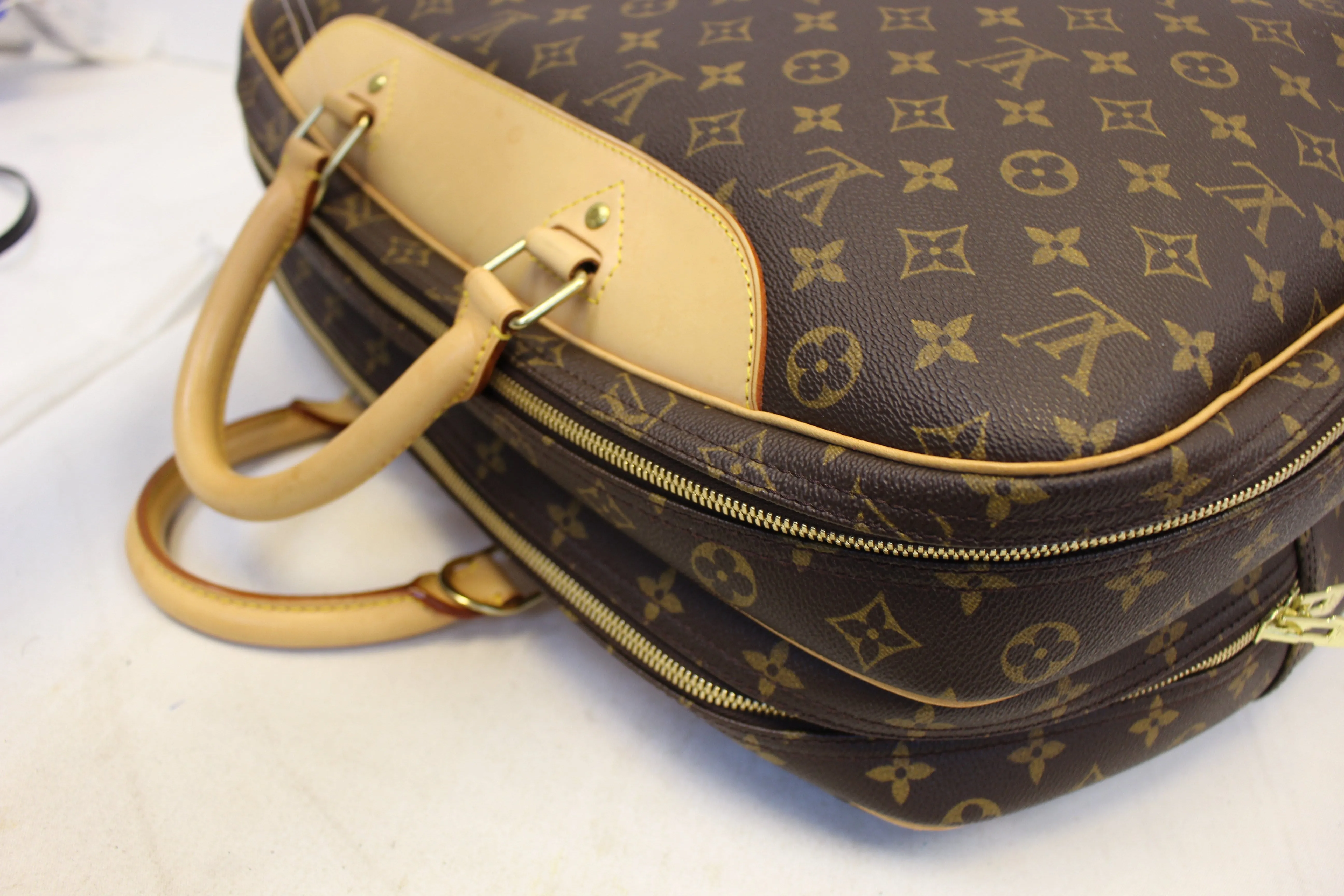 LOUIS VUITTON Monogram Canvas Alize 24 Heures Soft Suitcase