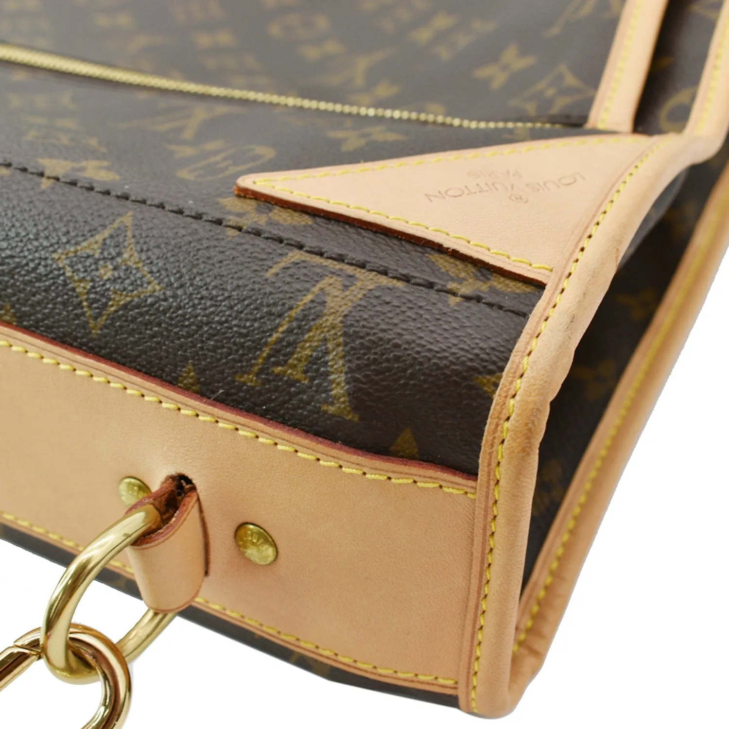 LOUIS VUITTON Monogram Canvas Garment Carrier Travel Bag Brown